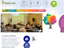 Tablet Screenshot of adapei-aria.com